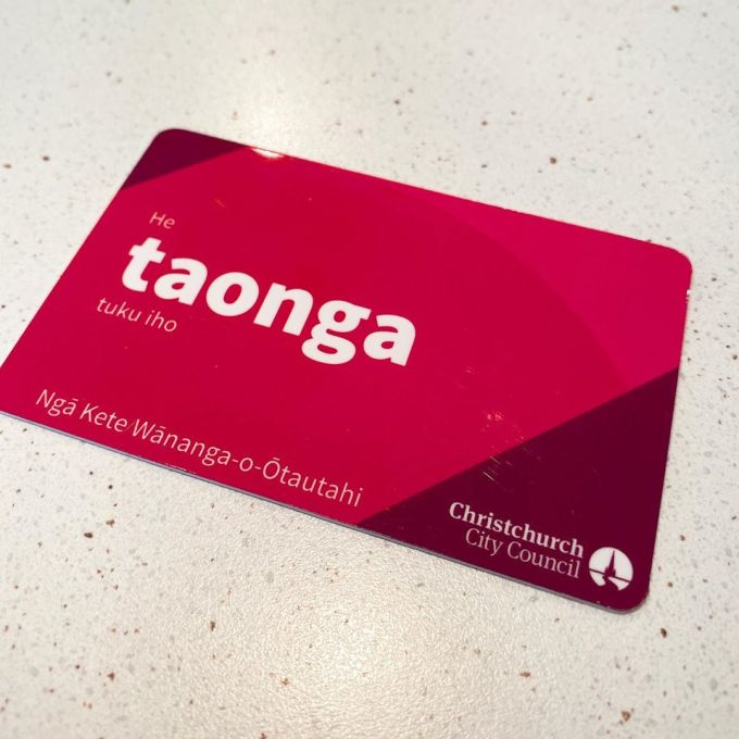 Christchurch City Council Library Card - He taonga tuku iho - Nga Kete Wananga-o-Otautahi