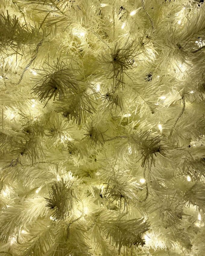 White Christmas Tree Close Up