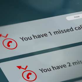 Missed Call Cell Phone Screen
